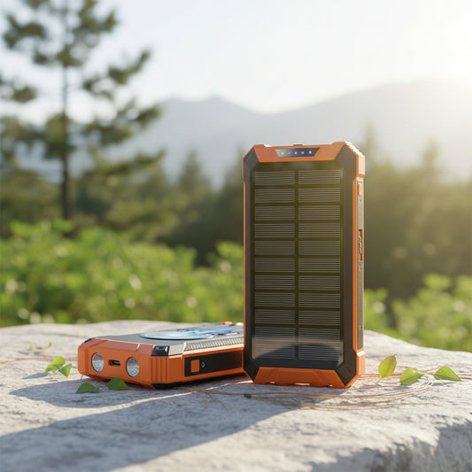 Batterie Externe Solaire Sans Fil 20 000 mAh – Grande Capacité, Charge Rapide Outdoor