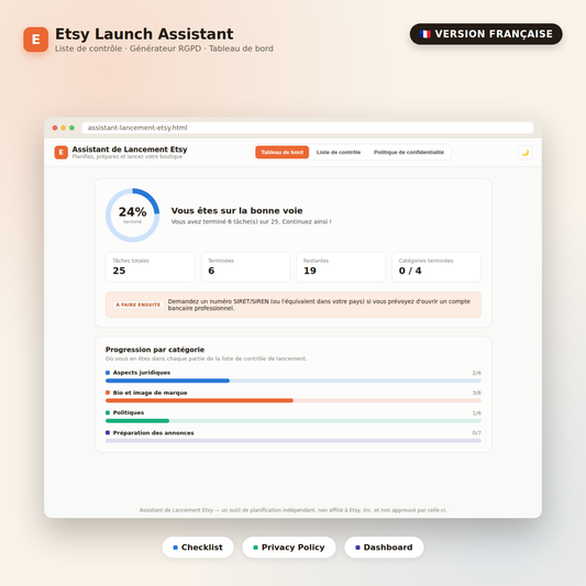 Etsy Launch Assistant